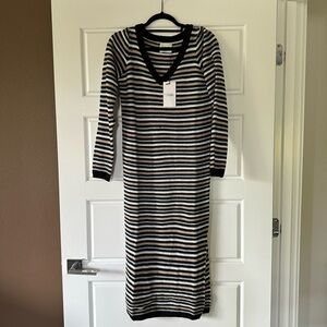 Revolve stitches and stripes dress